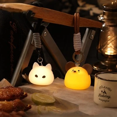 Mouse & Bat Silikon Night Light Set